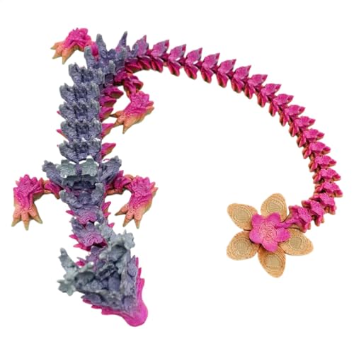 3D-gedruckter Drache, bewegliche Gelenke, Drachenspielzeug, bewegliche Drachenfigur, ABS-Material, flexibel, 30 cm, für Chefhaus, Schreibtisch von Bmdjdq