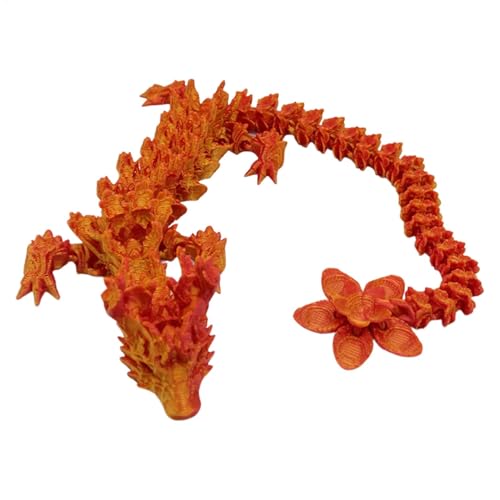 3D-gedruckter Drache, bewegliche Gelenke, Drachenspielzeug, bewegliche Drachenfigur, ABS-Material, flexibel, 30 cm, für Chefhaus, Schreibtisch von Bmdjdq