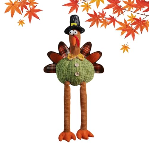 Bmdjdq 9.8-inch Turkey Stuffed Animal for Thanksgiving, Kids Plush Toy, Fun Cartoon Turkey for Home Decoration, Soft Animal Plush Toy for Sofa, Couch, and Holiday Festivities von Bmdjdq