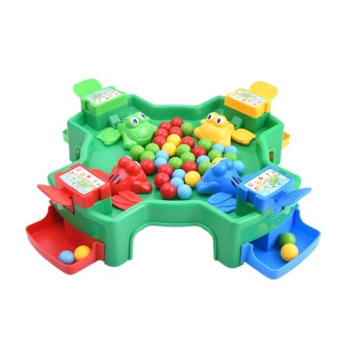 Bmdjdq Familien-Frosch-Brettspiel, Hungry Frog-Tischspielzeug, Tragbares Hungry Frog-Desktop-Spiel, ABS-Material, Benutzerfreundlich, 26,5 cm, Für Ju-ngen, Mädchen von Bmdjdq