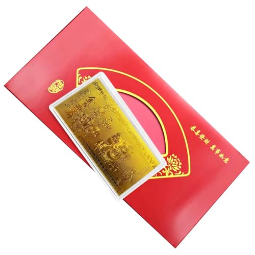 Bmdjdq Gold-Gedenkbanknoten zum chinesischen Jahr, Banknote zum Jahr der Schlange,Goldfolien-Sammelbanknoten, Gedenkbanknote - Andenken-Banknote 2025, kompakte, dekorative Glücksbanknote von Bmdjdq