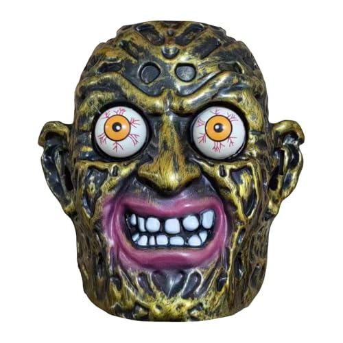 Bmdjdq Halloween-Kopfbedeckung, Halloween-Gesichtsbedeckung, Skelett-Gesichtsbedeckung, Zombie-Skelett-Maske, gruselige Halloween-Maske, realistische Kostüm-Requisiten für Cosplay-Partys, Karneval von Bmdjdq