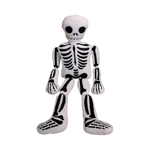 Bmdjdq Halloween Skeleton Plüschspielzeug, Plüschstoff, 40 cm, Halloween Kissendekor, gefüllte Knochenpuppe, Gelenkglied Bmdjdq Halloween Skeleton Plüschspielzeug, Plüschstoff, 40 cm, Halloween Kissendekor, gefüllte Knochenpuppe, Gelenkglied von Bmdjdq