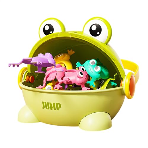 Bmdjdq Kid Jumping Frog Toy, Toad Toy, Fingerpresse Springköpfig, Bequemer Speicher, Nicht Giftiges Material, 19,5 cm, Für Ju`ngen, Mädchen, Kinder, Kind von Bmdjdq