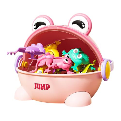 Bmdjdq Kid Jumping Frog Toy, Toad Toy, Fingerpresse Springköpfig, Bequemer Speicher, Nicht Giftiges Material, 19,5 cm, Für Ju`ngen, Mädchen, Kinder, Kind von Bmdjdq