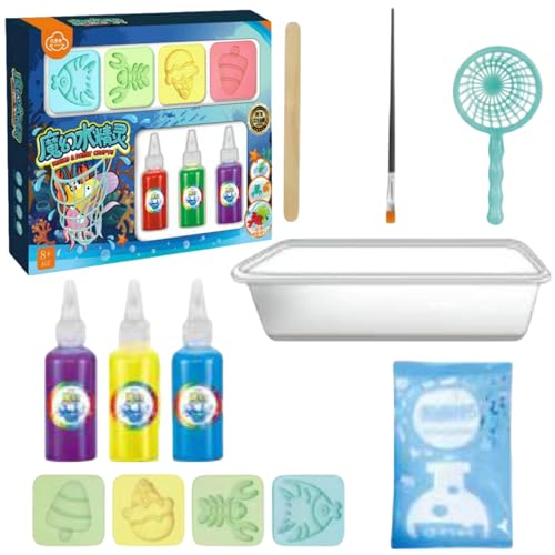 Bmdjdq Magic Toys Wassergel-Set, Formen, Kunsthandwerk, Meerestier-Wassergel, Magic Gels Wassertier-Perlen-Set, 3D-Design, Einfach Zu Verwenden, 34,5 cm, Für Schlafzimmer, Wohnzimmer von Bmdjdq