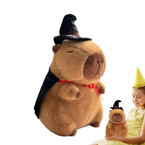 Bmdjdq Stofftier Capybara, Capybara Stofftier | Bequemes Plüsch-Capybara-Kissen - 13,77 Zoll großes Stofftierspielzeug, süße Capybara-Puppe für Wohnzimmer, Schlafzimmer, Auto, Kinderzimmer von Bmdjdq