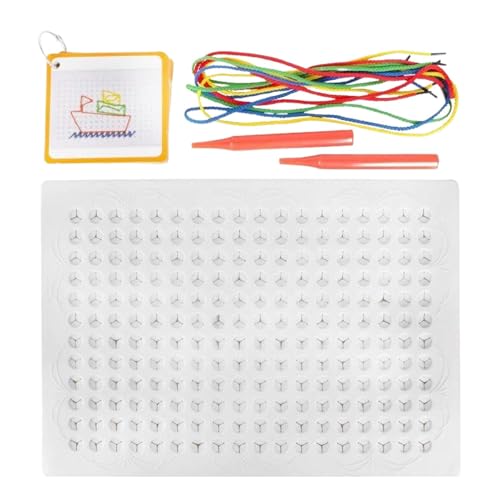 Buntes Fädelspielzeug Für Kleinkinder, Lernspielzeug Zum Fädelen, Interaktive Fädelbrett-Puzzlespiele, Kinderfreundlich, Leicht, 28 cm, Für Kinder, Ju-ngen, Mädchen von Bmdjdq