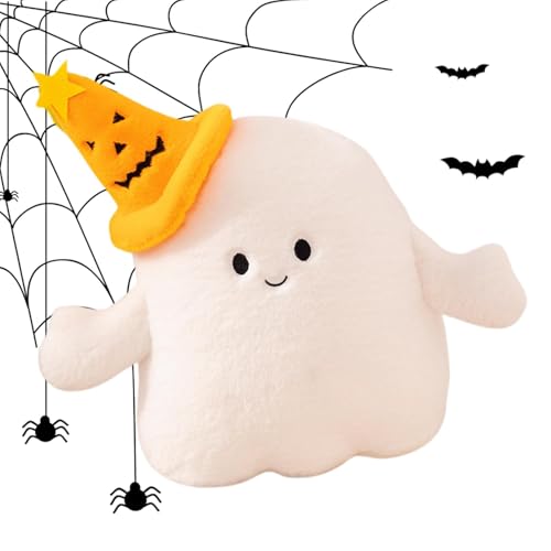 Halloween-Plüschpuppen, Halloween-Geister, Stofftiere, Halloween-Geister-Plüschpuppe, Plüsch-Halloween-Geisterspielzeug, Kürbishut-Geisterplüsch, kurze Plüsch-Baumwolle für Wohnzimmer, Arbeitszimmer, von Bmdjdq