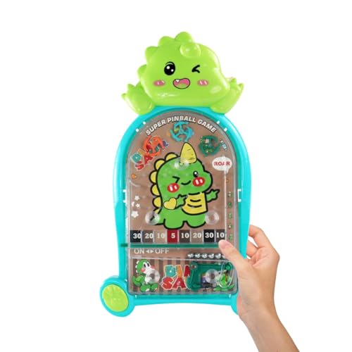 Handheld Pinball Machine, Dinosaur Pinball Machine, Miniature Pinball Game, Small Pinball Game, Educational Handheld Small Pinball Game Machine for Children Playing von Bmdjdq