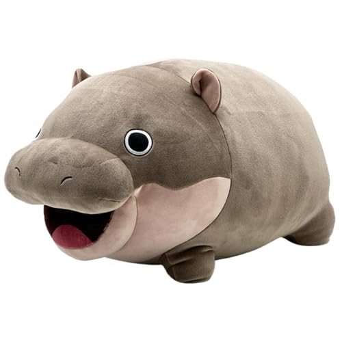 Hippo Plus, Hippopotamus Plush Toy, Travel Plush Hippo, Hippo Cuddle Toy, Large Hippo Stuffed Toy, Cute Soft Plush Animal Stuffed Toys Doll for Bed Sofa Car and Birthday Present von Bmdjdq