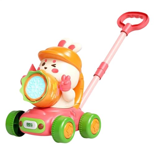 Kinder Bubble Blower, Kaninchenwagen Bubble Maker, Schaumgebläsespielzeug, Nicht Giftiges Material, Einfach Zu Bedienen, 45 cm, Für Innenräume, Outdoor von Bmdjdq