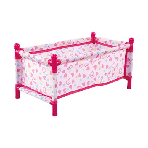 Kinderpuppenbett, Puppenzubehör, Rollenspiel-Spielzeug-Kinderwagen, Einfach Zu Montieren, Leicht, 45 cm, Für Ju-ngen, Mädchen von Bmdjdq