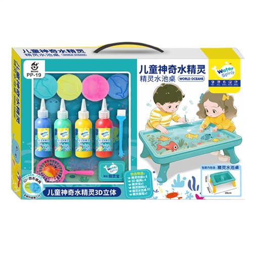 Magic Water Elfs Toy Kit, Magic Aqua Fairy Water Gel Kit Toys, Children Handmade Aqua Gel Sensory Toy Set, Easy To Use, High Elasticity, 56cm, For Kids von Bmdjdq