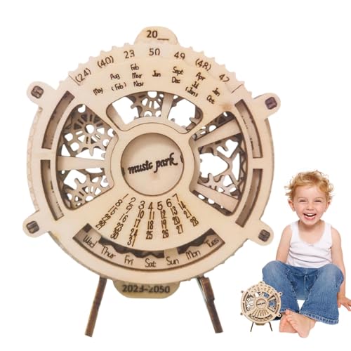 Perpetual Calendar Wooden Puzzle, Kids Perpetual Calendar, Child Development Puzzles, Children Puzzle Toys, Creative Learning Puzzles, Educational 3D Puzzle Toys for Kids, Desktop Decoration, Room von Bmdjdq