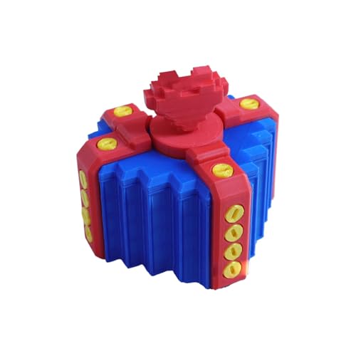 Prank Screw Box Valentine Puzzle Box Printed Annoy Crate Easy To Store, Lightweight 7.2CM For Family Friends von Bmdjdq