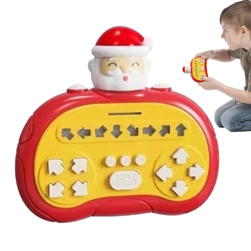 Quick Push Bubble Game, Puzzle Pop Light Up Game, Handheld Fidget, Push Button Game, Festive Light-up Game, Comfortable Round Shape Light Up Game for Exercises Reaction Ability von Bmdjdq