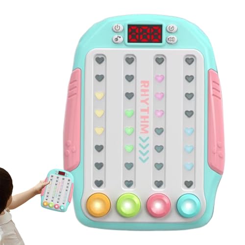 Rhythm Game Machine, Handheld Pop Fidget Game, Quick Push Game, Musical Push Game, Musical Challenge Toy, Portable Handheld Quick Push Game for Boys Girls Aged 3+ von Bmdjdq