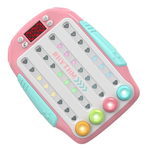 Rhythm Game Machine, Handheld Pop Fidget Game, Quick Push Game, Musical Push Game, Musical Challenge Toy, Portable Handheld Quick Push Game for Boys Girls Aged 3+ von Bmdjdq