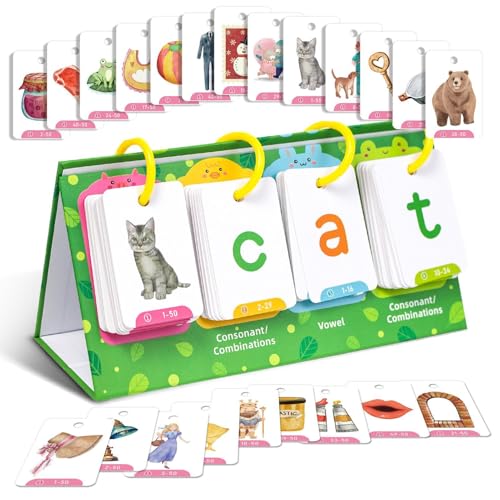 Sight Word Flash Cards, Preschool Learning Cards, Kids Spelling Games, Vocabulary Flash Cards, Word Recognition Cards, Sturdy Cardstock Preschool Learning Activities for Kids, Girls, Boys von Bmdjdq