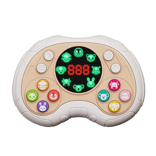 Speed Push Puzzle Game Sensory Fidget Toy Fruit Matching Handheld Game Easy Grip Adjustable Settings White/Light Blue/Pink/ Red/For Children von Bmdjdq