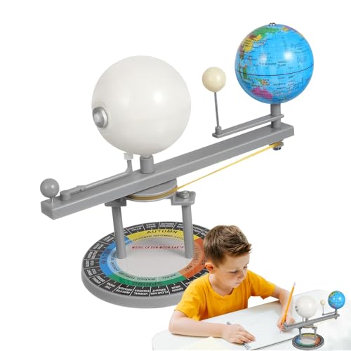 Sun Earth Moon Orbital Model, Earth Sun Moon Model, Solar System Model, Planetary Model Kit, Solar System Teaching Tool, Sturdy Realistic Design for Kids Children Girls Boys Home School von Bmdjdq