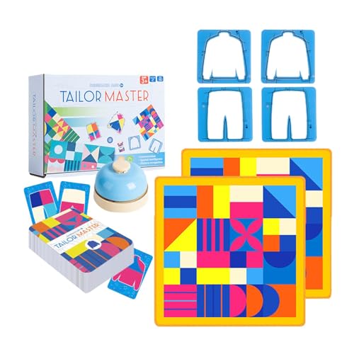 Tailor Master Battle, Fabric Tailor Master-Spiel | Farblich passendes Tischspiel | Tailor Master Kinder-Puzzlespiel, Form-passendes Brettspiel, Spielzeug, Doppelkampf-Tischspiel für Kinder von Bmdjdq