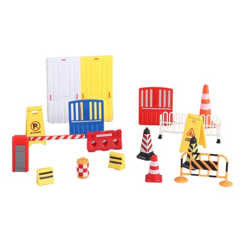 Verkehrszeichen-Spielzeug, Verkehrszeichen-Spielset, pädagogisches Verkehrszeichen-Spielzeug, kann mit anderen Spielzeugen verwendet werden, verbessert Gedächtnis und Erkennung, 10 cm, für Kinder von Bmdjdq