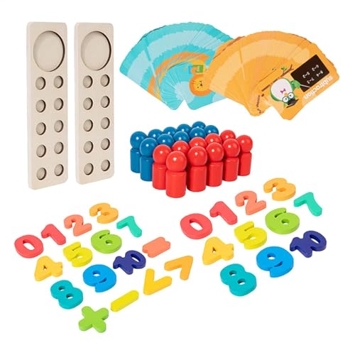 Zählspielzeug für Kleinkinder, Mathe-Spiele für Kinder von 5 bis 7 Jahren, Mathe-Spielzeug Mathe Manipulatives Vorschulspielzeug, Mathe-Spiele für den Kindergarten, Zählspielzeug für Thanksgiving, Fre von Bmdjdq