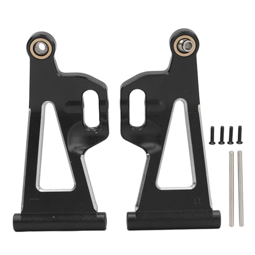 1 Paar RC Vordere Untere Schwinge, Aluminiumlegierung Vordere Untere Aufhängung Arm Kit für MJX 1/14 14210 14209 RC Auto (Black) von Bnineteenteam