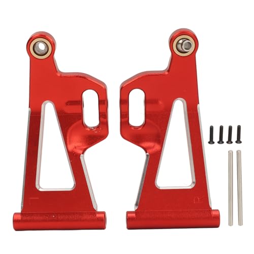 1 Paar RC Vordere Untere Schwinge, Aluminiumlegierung Vordere Untere Aufhängung Arm Kit für MJX 1/14 14210 14209 RC Auto (Rot) von Bnineteenteam