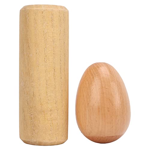 2-teiliges Holz-Ei-Shaker-Set, Tragbares Eier-Shaker-Set Musikalische Hand-Percussion-Instrumente Percussion Instrument f¨¹r Kinder Play a Musical Instrument 2-teiliges Holz-Ei-Shaker-Set, Tragbares Eier-Shaker-Set Musikalische Hand-Percussion-Instrumente Percussion Instrument f¨¹r Kinder Play a Musical Instrument von Bnineteenteam