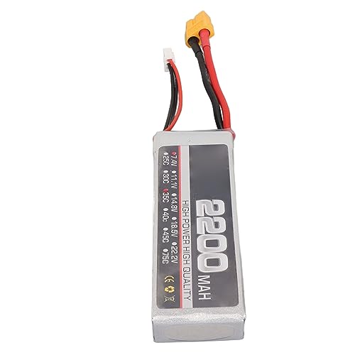 7,4 V 2S 2200 MAh 35 C LiPo-Akku mit XH-Ausgleichskopf für den Austausch von RC-Flugzeugen (XT60-Stecker) von Bnineteenteam