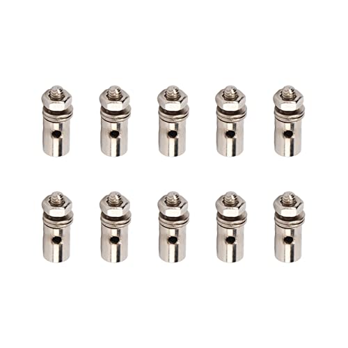 Bnineteenteam 10 Stück Gestängestopper für Gestängeverbinder, 1,3 Mm Servo-Schubstangenverbinder, Verstellbarer Gestängestopper für Gestängeverbinder von Bnineteenteam