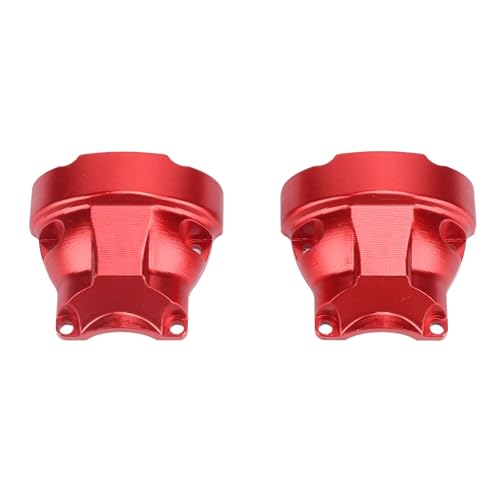 Bnineteenteam 2PCS RC Car Achsabdeckungen, Aluminiumlegierung Vorne und Hinten Brückenschutz Ersatz für Redcat GEN8 Kletterauto (Rot) von Bnineteenteam