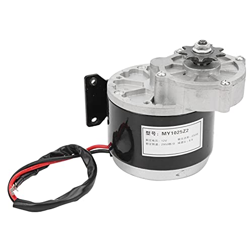 Bnineteenteam Elektromotor, 12V 250W DC Elektromotor Geschwindigkeitsregler Kettenradgetriebe Elektrofahrrad Umbausatz Outdoor Tableware Mountaineering Camping von Bnineteenteam