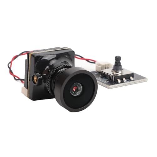 Bnineteenteam FPV-Kamera, Miniaturkamera, überlegener Bildsensor, FPV-Drohnenkameraobjektiv WDR 1500TVL 2,1 Mm 125-Grad-Weitwinkelobjektivkamera mit OSD-Anpassung für FPV-Drohne 19 X 19 Mm von Bnineteenteam