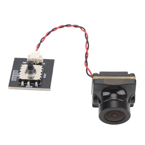 Bnineteenteam FPV-Mikrokamera, 1200TVL, Klare Auflösung, FPV-Drohnenkamera, 125-Grad-Weitwinkelobjektiv, FPV-Kamera, Super-Bildsensor für Quadcopter-Drohnen, Schwarz von Bnineteenteam