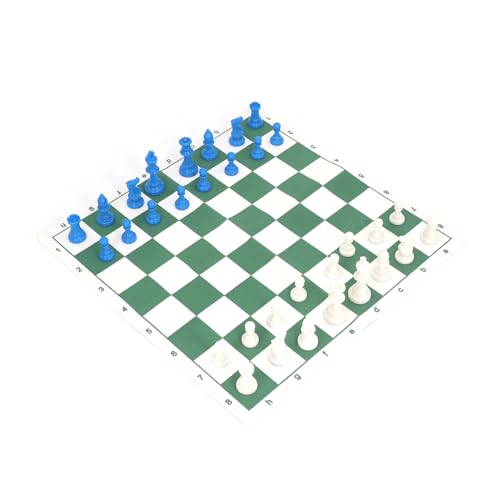 Bnineteenteam Faltbare Pu Zusammenfaltende Internationale Schach -Set, Tragbares Schachbrettspiel für Zuhause, Reisen, Wettbewerb Bnineteenteam Faltbare Pu Zusammenfaltende Internationale Schach -Set, Tragbares Schachbrettspiel für Zuhause, Reisen, Wettbewerb von Bnineteenteam