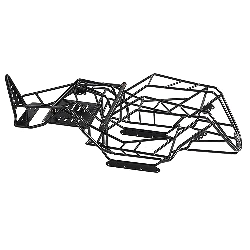 Bnineteenteam RC-Auto-Überrollkäfig, RC-Karosserierahmen, Schwarzer Metallschweißrahmen, Karosserie-Chassis, Ferngesteuertes Autozubehör für Axial Wraith RC-Auto Im Maßstab 1:10 (Black) von Bnineteenteam