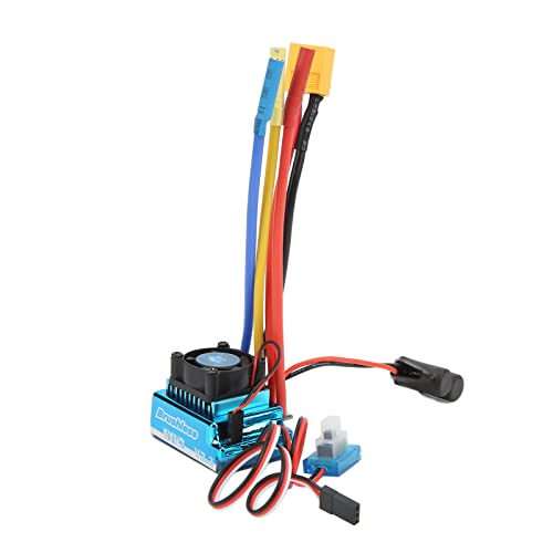 Bnineteenteam RC Brushless ESC, 120A RC Car ESC 9-Gang-Beschleunigungseinstellung Bürstenloser Elektrischer Geschwindigkeitsregler Programmierbarer Wasserdichter Staubdichter XT60-Stecker ESC von Bnineteenteam