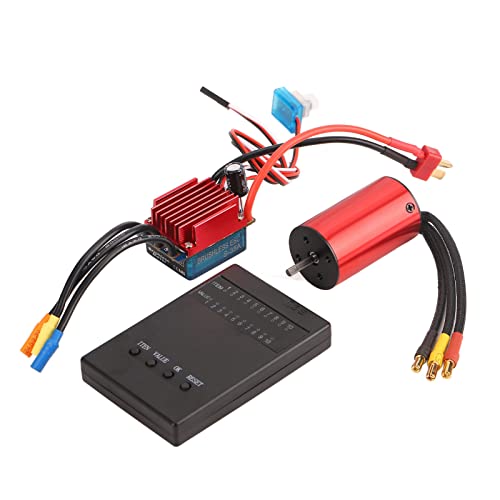 Bnineteenteam RC Brushless Motor ESC Set, 2845 3700KV Brushless Motor 35A Brushless ESC mit ESC Programmierkarte Combo Car Model Parts f¨¹r 1/12 RC Car Model ToyKarosserie-Zubehör von Bnineteenteam