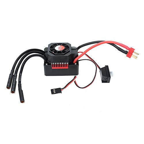 Bnineteenteam RC Car ESC, 60A Bürstenloser ESC Wasserdichter Staubdichter Elektrischer Geschwindigkeitsregler ESC RC-Zubehör für 1/10 RC Car von Bnineteenteam