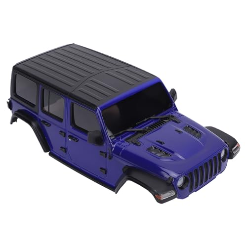 Bnineteenteam RC Car Hard Body Shell, 1:24 Fernbedienung Auto DIY Body Shell Cover DIY Upgrade Teile Kunststoff Body Shell mit Zubehör für Axial SCX24 (Blue) von Bnineteenteam