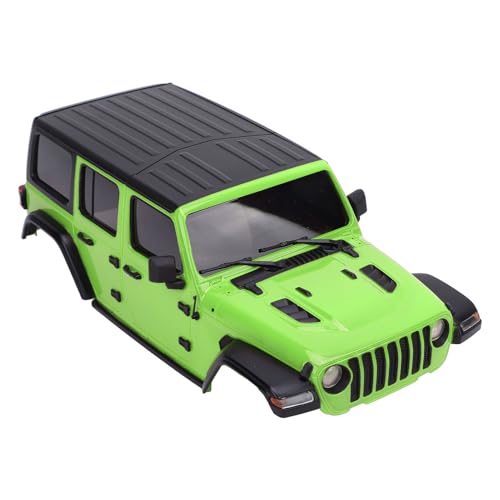 Bnineteenteam RC Car Hard Body Shell, 1:24 Fernbedienung Auto DIY Body Shell Cover DIY Upgrade Teile Kunststoff Body Shell mit Zubehör für Axial SCX24 (Green) von Bnineteenteam