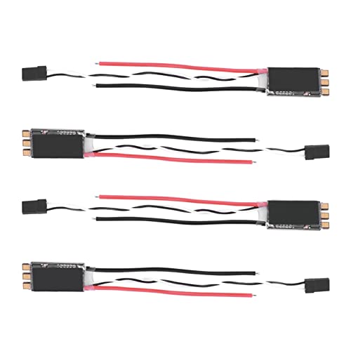 Bnineteenteam RC Drone ESC, 4PCS 30A S ESC 26S Bürstenloser ESC Elektronischer Geschwindigkeitsregler Upgrade-Teile Passend für FPV Multicopter Quadcopter (Black) von Bnineteenteam