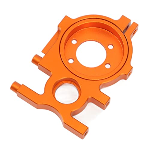 Bnineteenteam RC-Motorhalterung, Aluminiumlegierung RC-Motorhalterungsplatte Leichte RC-Auto-Motorhalterung Ersatzteile für ZD Racing 1/8 RC-Auto Orange Farbe von Bnineteenteam