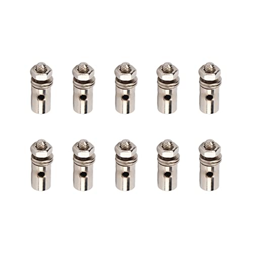 Dilwe 10 Stück 1,3 Mm Servo-Schubstangenverbinder, Verstellbarer Edelstahl-Servoarm-Schubstangenverbinder Schubstangenverbinder Gestängestopper Flugzeug-Upgrade-Teil Dilwe 10 Stück 1,3 Mm Servo-Schubstangenverbinder, Verstellbarer Edelstahl-Servoarm-Schubstangenverbinder Schubstangenverbinder Gestängestopper Flugzeug-Upgrade-Teil von Bnineteenteam