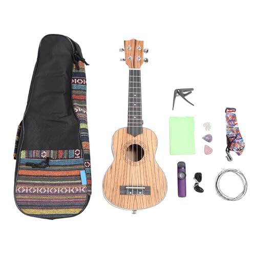 Ukulele, 21 Zoll Ukulele Musikinstrument 4 Saiten Ukulele Kazoo Set Ukulele Anfänger Kit Ideales für Geburtstage, Weihnachten, Einweihungsparty, Abschlussfeier von Bnineteenteam