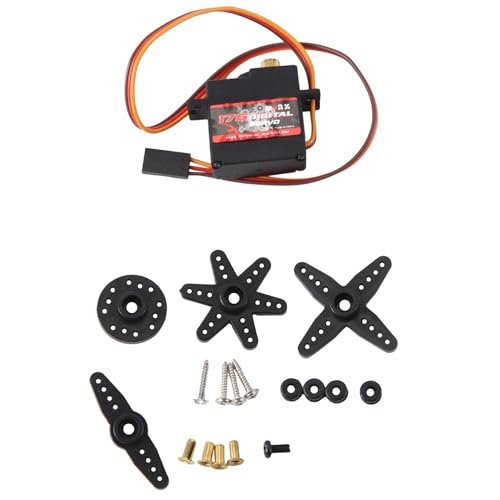 Bntaomle 17G Digitaler Servomotor Hochgeschwindigkeits-Lenk-RC-Servo Messinggetriebe-Servo für 1/16 1/18 1/24 RC-Auto-Boot-Hubschrauber von Bntaomle